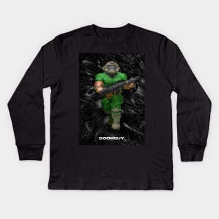Doomguy Kids Long Sleeve T-Shirt